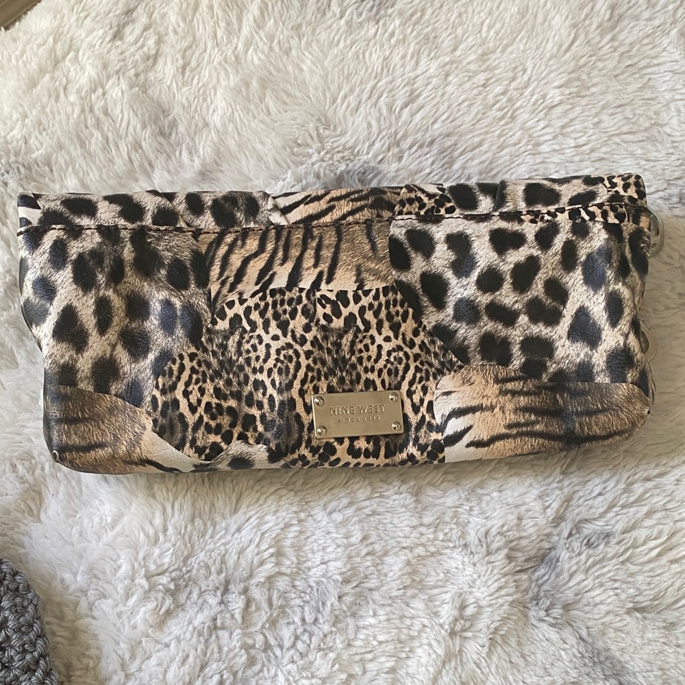Nine West Leopard Print Clutch